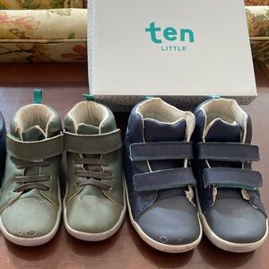 Ten Little Kids Sneakers - Green and Blue bundle
